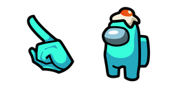 Among Us Character with Egg Hat Cursor