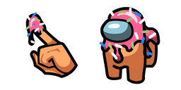 Among Us Donut Character Cursor