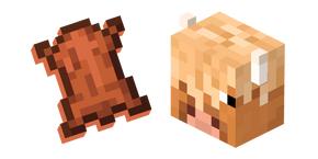 Minecraft Leather and Wooly Cow Cursor