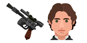 Star Wars Han Solo and Blaster cursor