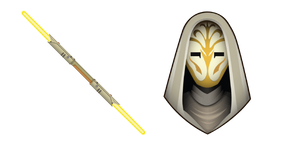 Star Wars Jedi Temple Guard and Yellow Lightsaber Curseur