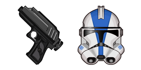 Star Wars Clone Trooper 501st Legion DC-17 Hand Blaster cursor